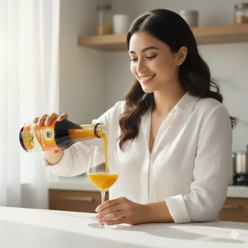 Sea Buckthorn Juice with Curcumin (500ml) | Immunity & Skin Glow TANSHREE