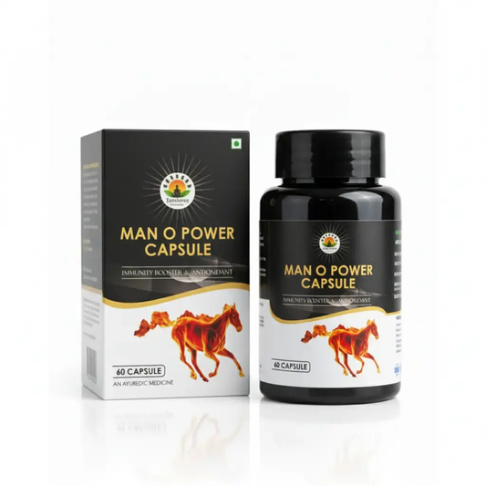 Man O Power Capsule (60 Caps) | for Strength, Stamina & Vitality | with Shilajit, Ashwagandha & Safed Musli TANSHREE
